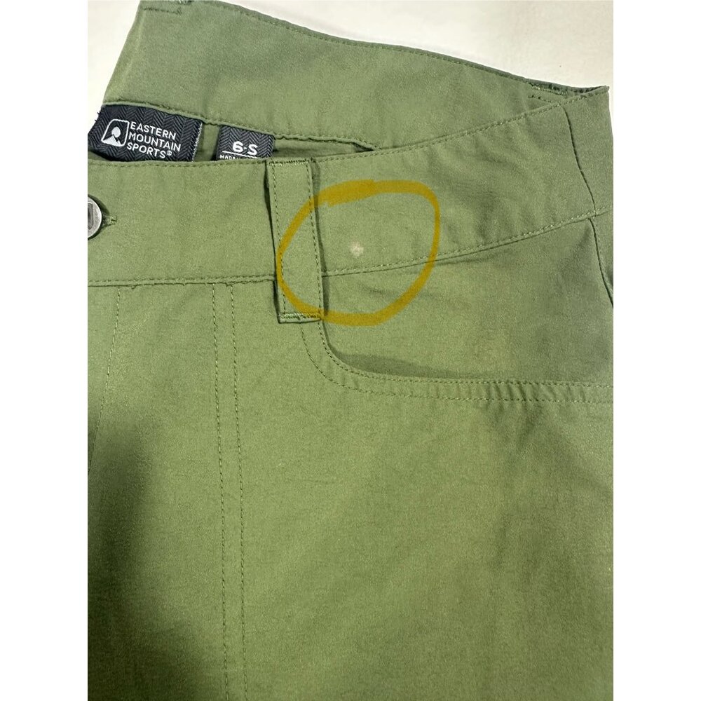 Eastern Mountain Sports Pants women's Skinny Legs Green Stretch Nylon Size 6s - Picture 6 of 6